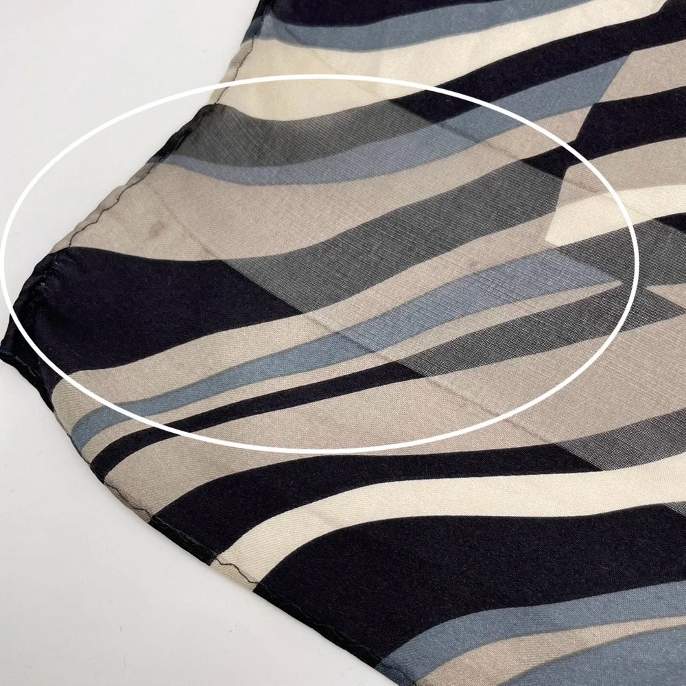 Vintage Animal Print Scarves Set of Three Leopard Zebra Tiger‎ Snake Blue Black